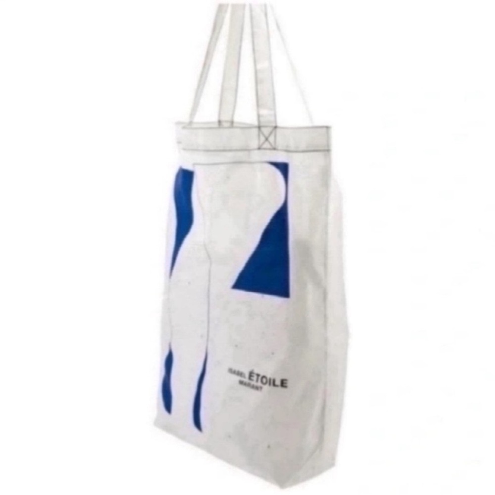 Isabel Marant Blue and White Graphic Tote - Picture 4 of 15